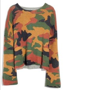 Made well Camo sweater size small, never worn!